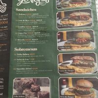 Vegan menu at Black Burger in Belo Horizonte