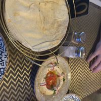 Hummus and bread   at Ilili in Tenerife