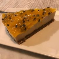 Delicious homemade vegan cheesecake by the owner! at Ilili in Tenerife