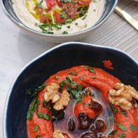 The red pepper dip was particularly good at Ilili in Tenerife
