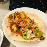 Vegan wrap before wrapping it up at Ilili in Tenerife