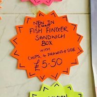 Now with no-fish finger sandwiches at Ranmoor Friery in Sheffield