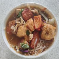Delicious soup with tofu at Veggie Saigon - Vietnam & Thai Vegan Restaurant in Ho Chi Minh City