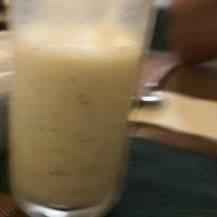 Blurry banana passion fruit smoothie   at Veggie Saigon - Vietnam & Thai Vegan Restaurant in Ho Chi Minh City
