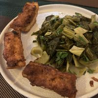 Fried Bread with pickled veggies  at Veggie Saigon - Vietnam & Thai Vegan Restaurant in Ho Chi Minh City