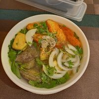 Pho with tofu and vegan meat. at Veggie Saigon - Vietnam & Thai Vegan Restaurant in Ho Chi Minh City