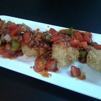 Fried tofu in spicy sauce. at Veggie Saigon - Vietnam & Thai Vegan Restaurant in Ho Chi Minh City