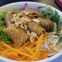 Spring rolls with Vermicelli at Veggie Saigon - Vietnam & Thai Vegan Restaurant in Ho Chi Minh City