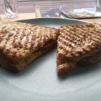 Toastie at Sazzy & Fran in East London
