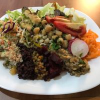 Salad's options at Congosto in Sao Paulo