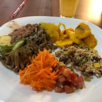 Salads and hot dishes at Congosto in Sao Paulo