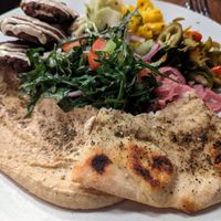 Cauliflower & Hummus Plate at Eatery A in Des Moines