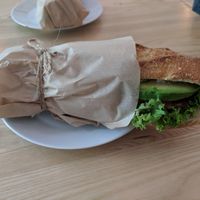 Awesome filled roll at Lokal Dela Krem in Warsaw