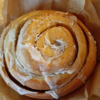 Cinnamon roll at Lokal Dela Krem in Warsaw