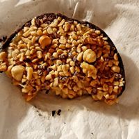 Chocalte caramel nuts pie at Lokal Dela Krem in Warsaw