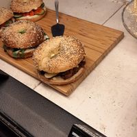 Bagels at Lokal Dela Krem in Warsaw