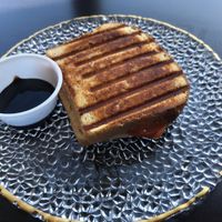 Grilled cheeze sandwich with balsamic glaze. Went together unexpectedly well!  at Nectar in Green Bay