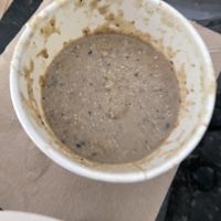 Mushroom soup  at Greens Please Wellness Kitchen in Poway