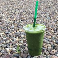 green smoothie  at Greens Please Wellness Kitchen in Poway