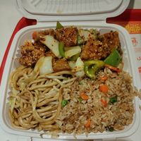 Vegan garlic chicken at Wok N Roll in Long Beach