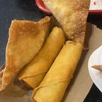 Wontons and Eggrolls  at Wok N Roll in Long Beach