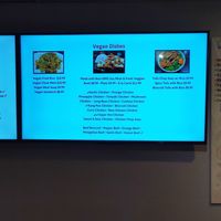 Vegan menu :) at Wok N Roll in Long Beach