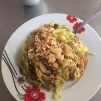 Tomato salad at Pan Cherry Noodle House in Mandalay