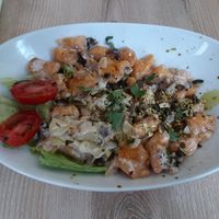 Sweet potato gnocchi at Süsse Marie Veganerie in Karlsruhe