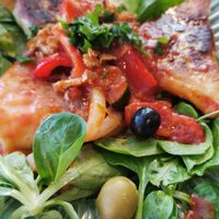 "Maultaschen"  at Süsse Marie Veganerie in Karlsruhe