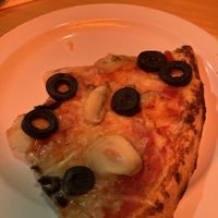Pizza with vegan cheese at Russo's Kitchen and Bar in Zanesville
