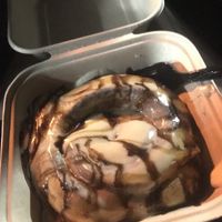 chocolate and caramel drizzle at Cinnaholic - Centennial in Las Vegas