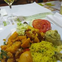 Dinner buffet at Lisbon Vegan Restaurante in Lisbon