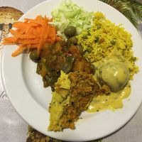 Buffet plate  at Lisbon Vegan Restaurante in Lisbon