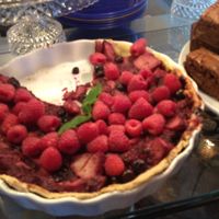Vegan fruit flan at Lord Roberts on The Green in Croydon