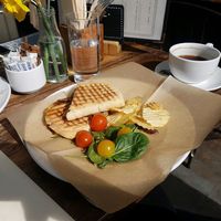 vegan mushroom panini at Lord Roberts on The Green in Croydon