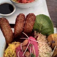 Ritual bowl (below), Earth to Table bowl (up) at Vibe Cafe in Phnom Penh