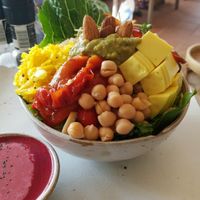delicious vegan bowl at Vibe Cafe in Phnom Penh