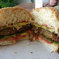 Inside the honest burger at Vibe Cafe in Phnom Penh