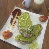 Buckwheat flatbread at Vibe Cafe in Phnom Penh