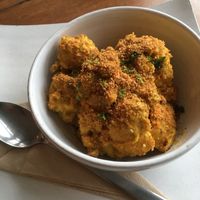 Baked Mac and cheese cauliflower  at Vibe Cafe in Phnom Penh