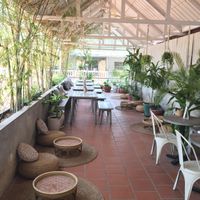 Upstairs oasis at Vibe Cafe in Phnom Penh