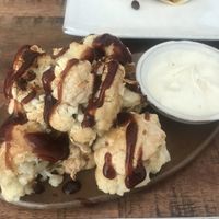 Cauliflower bites (lacking a breadcrumb imo) at Vibe Cafe in Phnom Penh