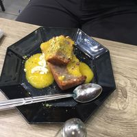 Cake avec son coulis  at Chez Vegetayelle and Co. in Toulouse