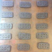 chocolate bourbons ready for the oven at Wildcraft Bakery in Leeds