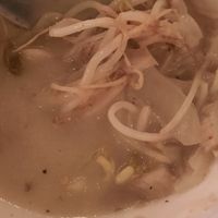 Oyster mushroom soup with Coconut Sobeansprouts and Lime at 100% Natural in Playa Del Carmen