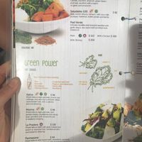 Menu at 100% Natural in Playa Del Carmen