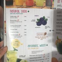 Menu at 100% Natural in Playa Del Carmen