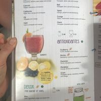 Menu at 100% Natural in Playa Del Carmen