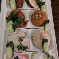Vegan sharing platter at Constantine's Ark in Istanbul