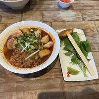 Hot and spicy Pho with tofu and mushroom  at Pho in Birmingham